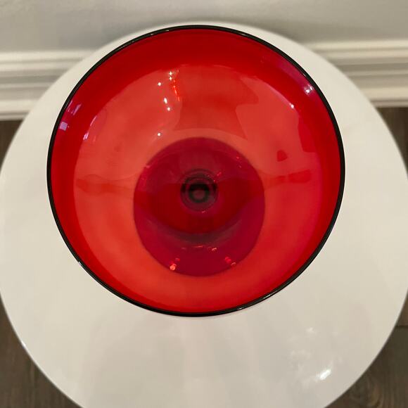 4pc Valentine Red Coupe Glasses 10oz  Holiday Cocktail Champagne Glassware New - Picture 7 of 16